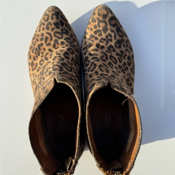 Aldo suede leopard booties with zipper, women’s 6.5 - Picture 7 of 9